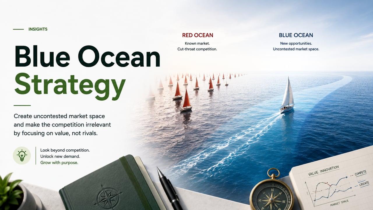 Blue Ocean Strategy — നിങ്ങൾ ഗ്രിഡിന്റെ പകുതി മാത്രമേ പൂരിപ്പിച്ചുള്ളൂ